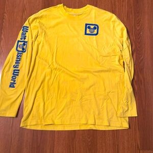 Bright yellow Walt Disney World, long sleeve T-shirt ￼